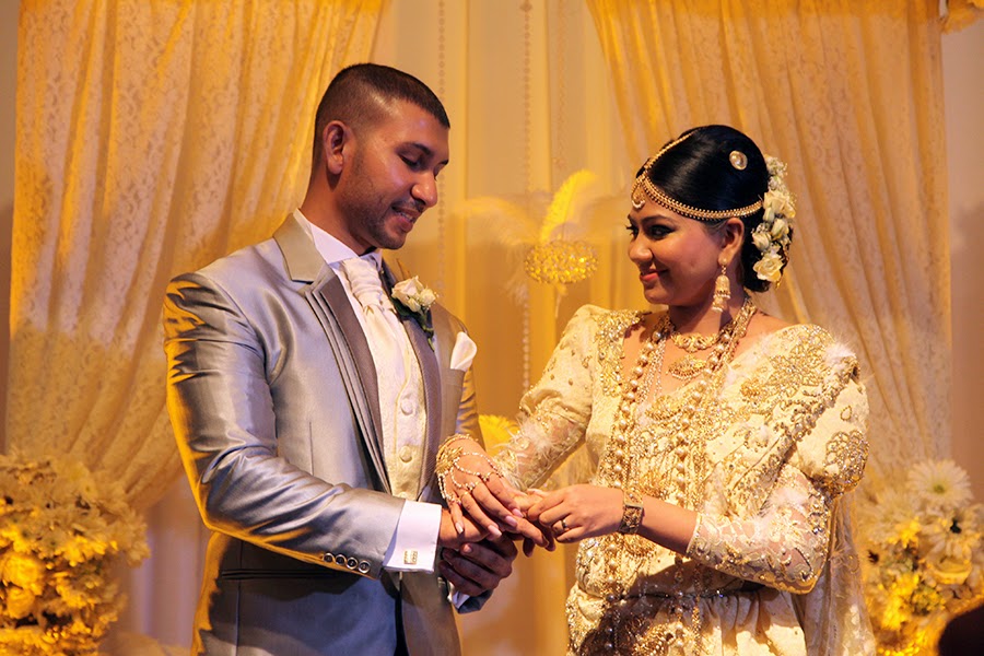 Wedding ceremony ring exchange